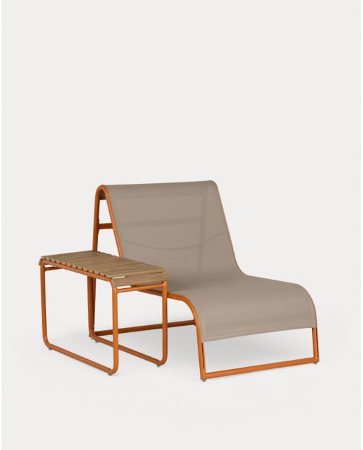 Conjunto de Poltronas de Jardim com Mesa Lateral de Alumínio Dreisi