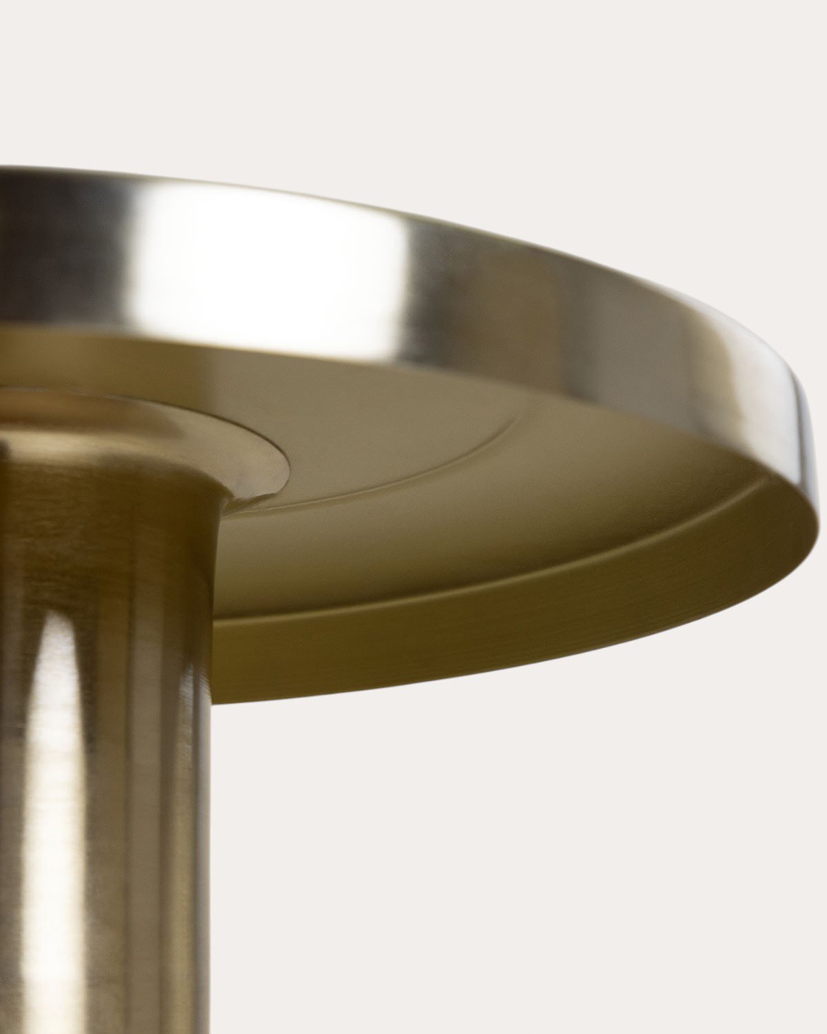 Mesa Lateral Redonda em Madeira de Mangueira e Metal (Ø40,5 cm) Tillo, imagem de galeria 5