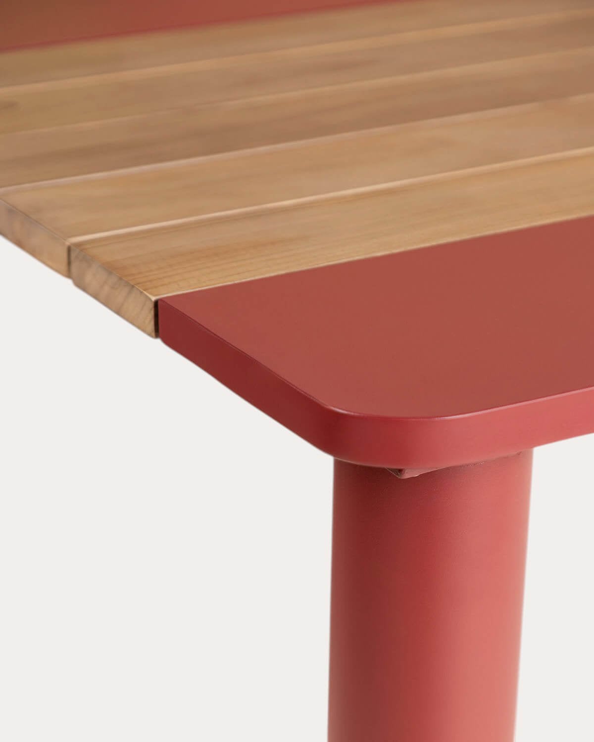 Mesa Retangular para Exterior em Metal e Madeira de Teca (220x110 cm) Lirae, imagem de galeria 6