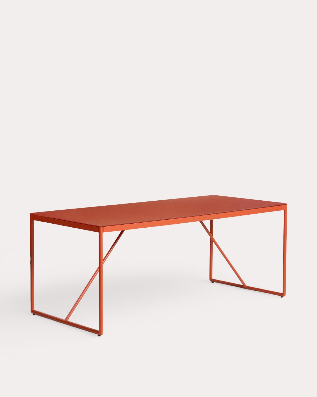Mesa Retangular para Exterior em Metal e Vidro (185x85 cm) Bowye, imagem de galeria 1