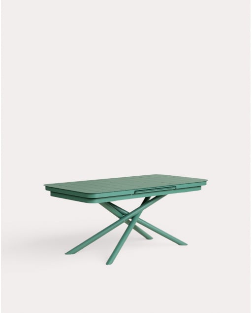 Mesa de Jantar Retangular Extensível em Alumínio (180-240x90 cm) Kelsey