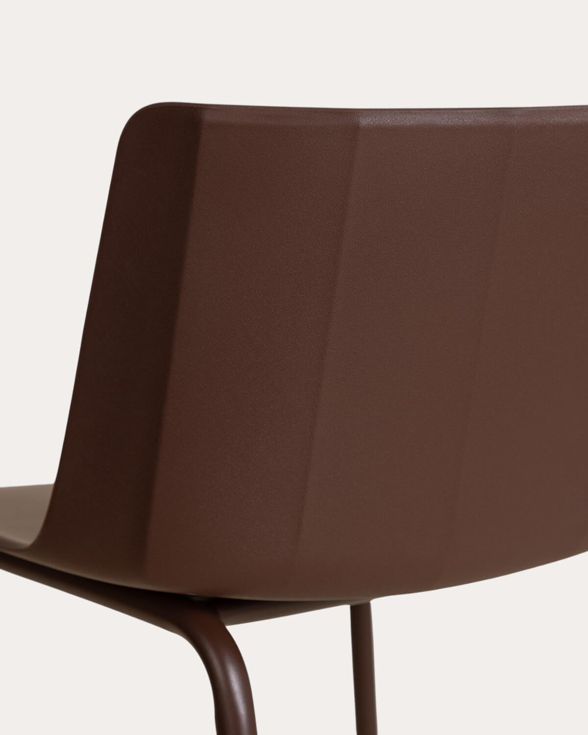 Pack 2 bancos altos de exterior de 75 cm em polipropileno e metal Meivy, imagem de galeria 6