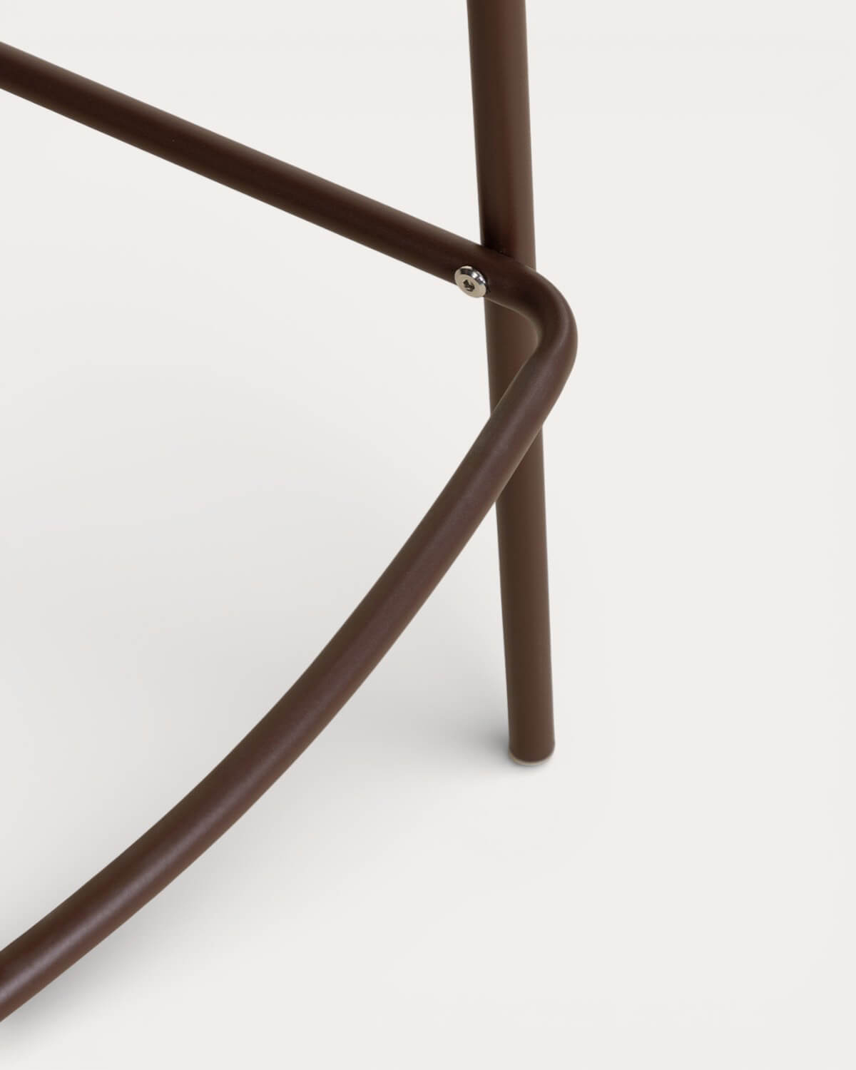 Pack 4 bancos altos de exterior de 75 cm em polipropileno e metal Meivy, imagem de galeria 8