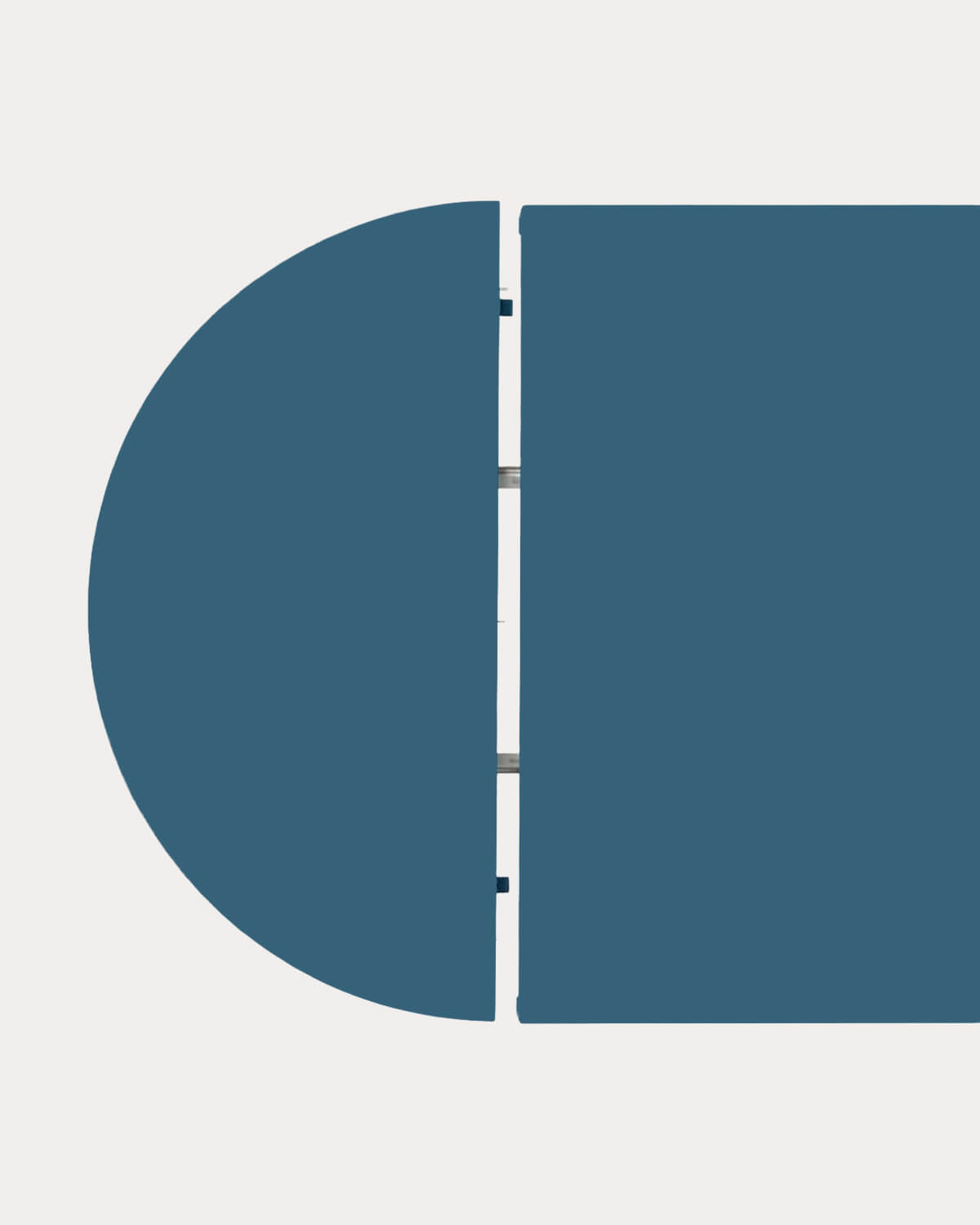 Mesa de Jantar Redonda Extensível em Metal (Ø120-240x120 cm) Beca, imagem de galeria 10