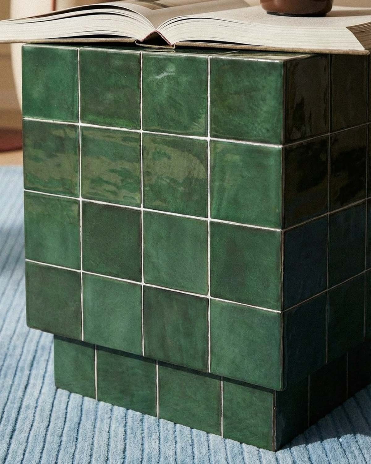 Mesa Lateral Quadrada com Azulejos (40x40 cm) Nilsi, imagem de galeria 3