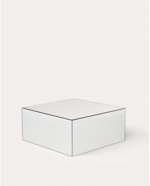 Mesa de Centro Quadrada de Vidro (75x75 cm) Ninel