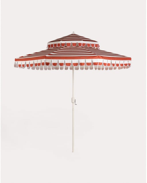 Guarda-sol para Jardim e Terraço (Ø265 cm) Hisado - Vermelho Brick