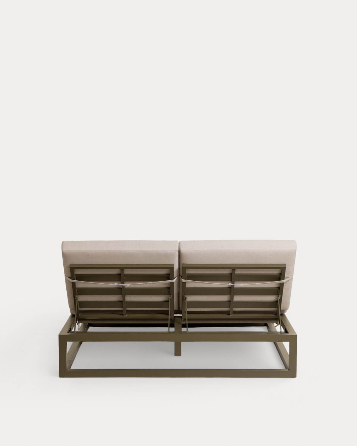 Espreguiçadeira Dupla Reclinável em Alumínio e Amofada Tecido Kewin, imagem de galeria 6