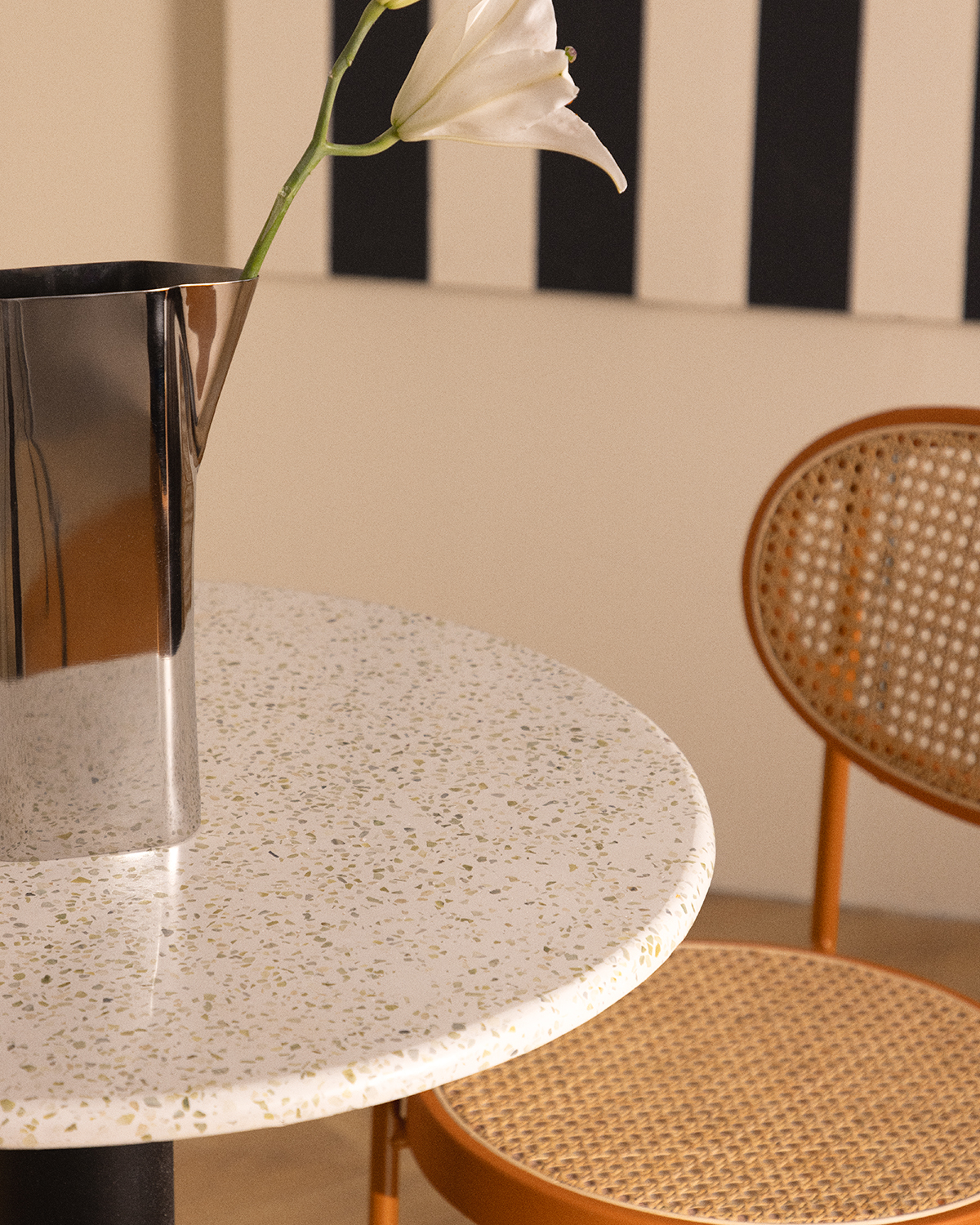 Mesa de Jantar Redonda Terrazzo (Ø70 cm) Habana, imagem de galeria 3