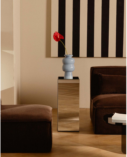 Pedestal de Vidro (25x25 cm) Ninel