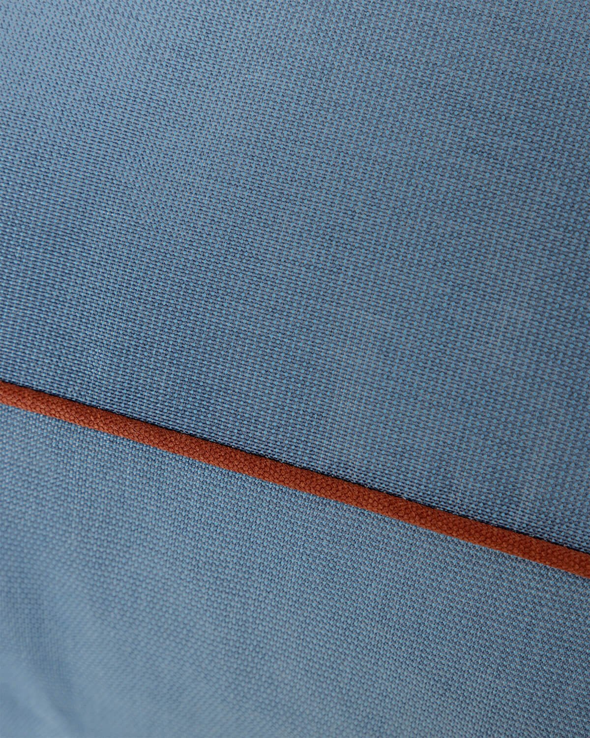 Conjunto de Sofá Modular de Jardim de 3 Peças Módulo de Canto e Módulo Central com Pufe de Metal e Tecido Kristen, imagem de galeria 7