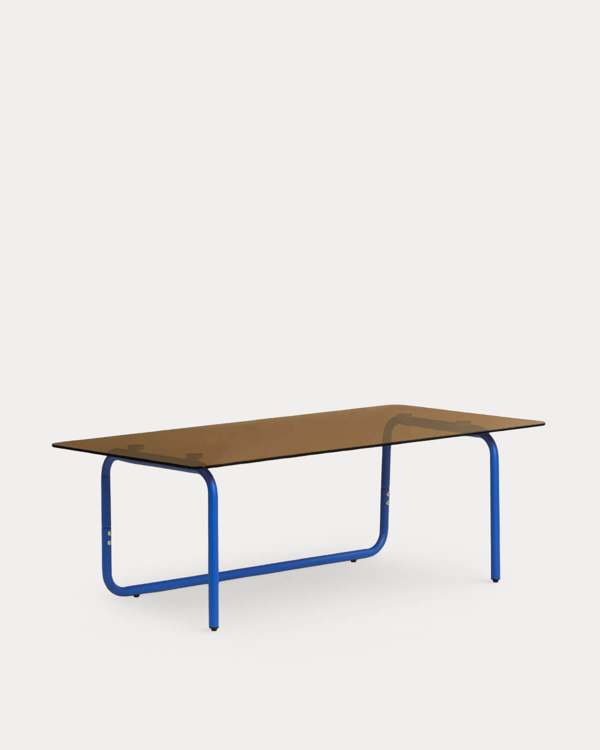 Mesa de centro retangular para exterior 120x60 cm feita de metal e vidro temperado Mitha, imagem de galeria 1