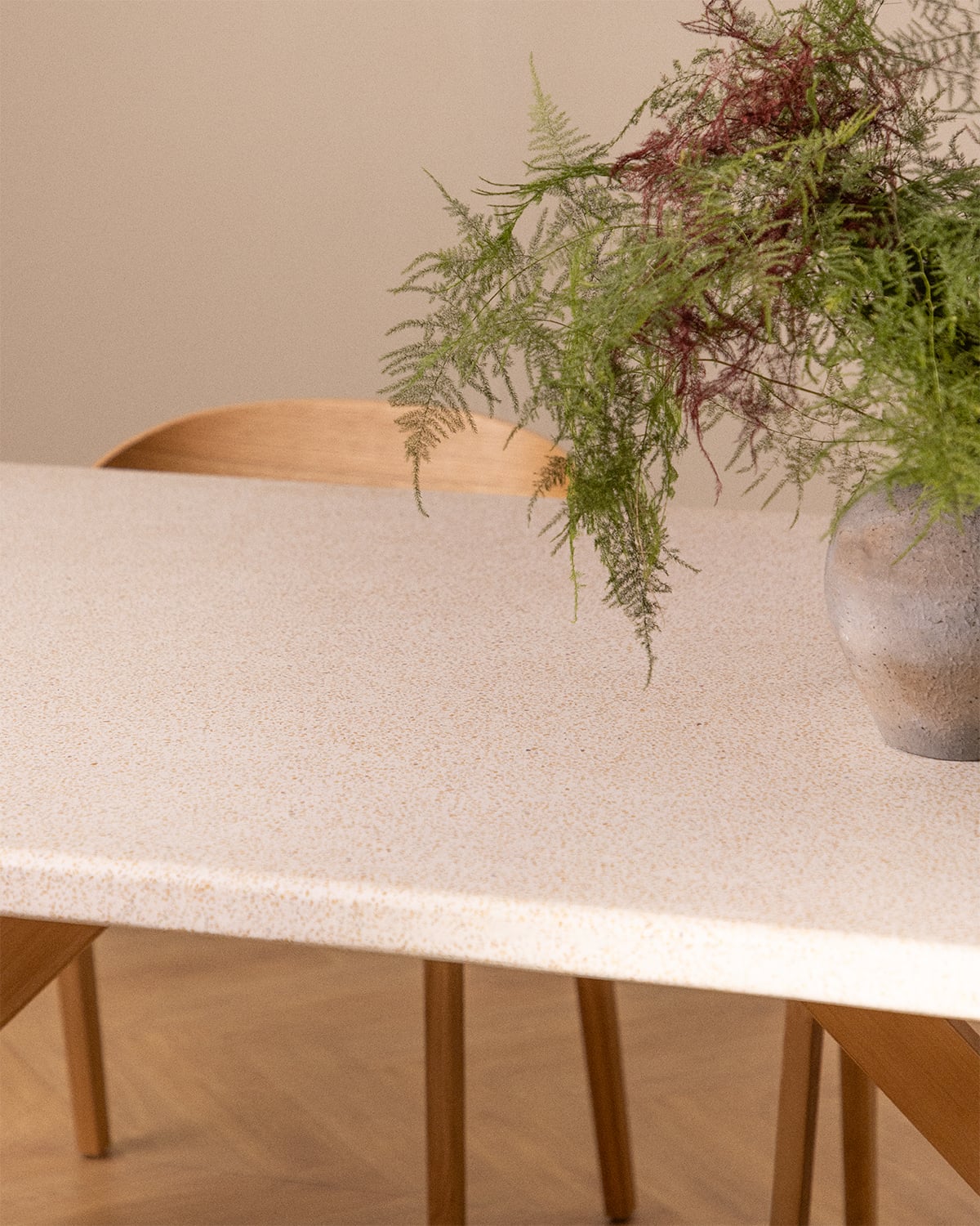 Mesa de Jantar Oval em Terrazzo e Madeira de Acácia (230x100 cm) Mirena, imagem de galeria 6