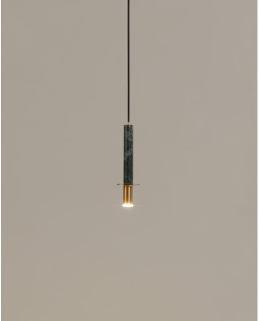 Luminária de Teto LED em Metal com Mármore Hikaru