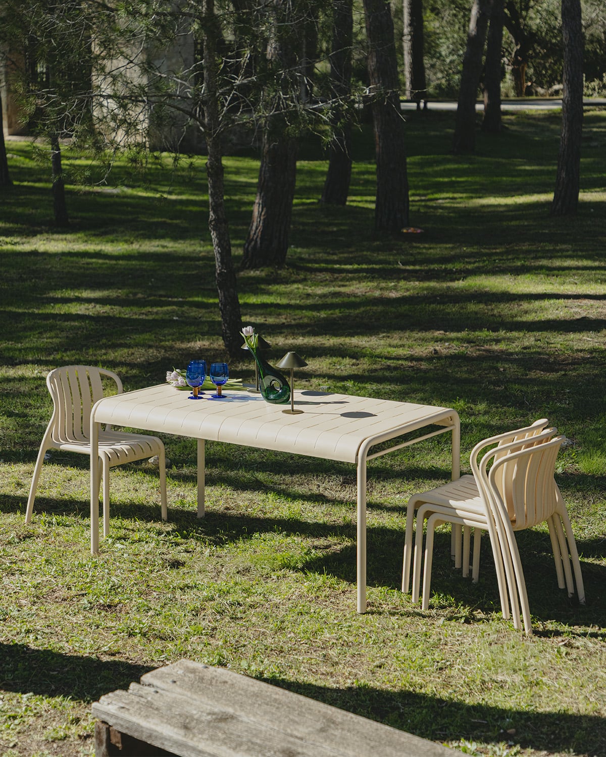 Mesa Retangular para Exterior em Metal e Polipropileno (155x90 cm) Baztan, imagem de galeria 2