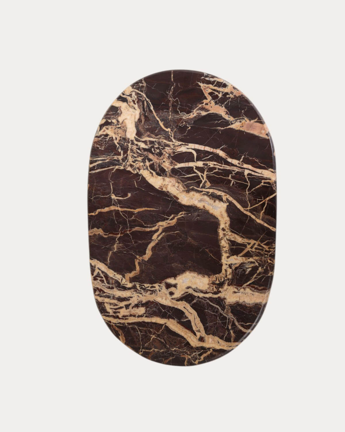 Mesa Lateral Oval de Metal Lahuga, imagem de galeria 3