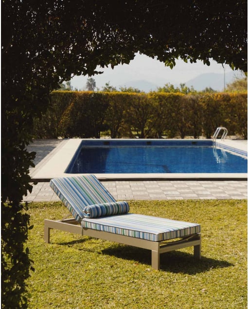 Almofada de Tecido para Espreguiçadeira de Exterior (70,5x200 cm) Edimbra