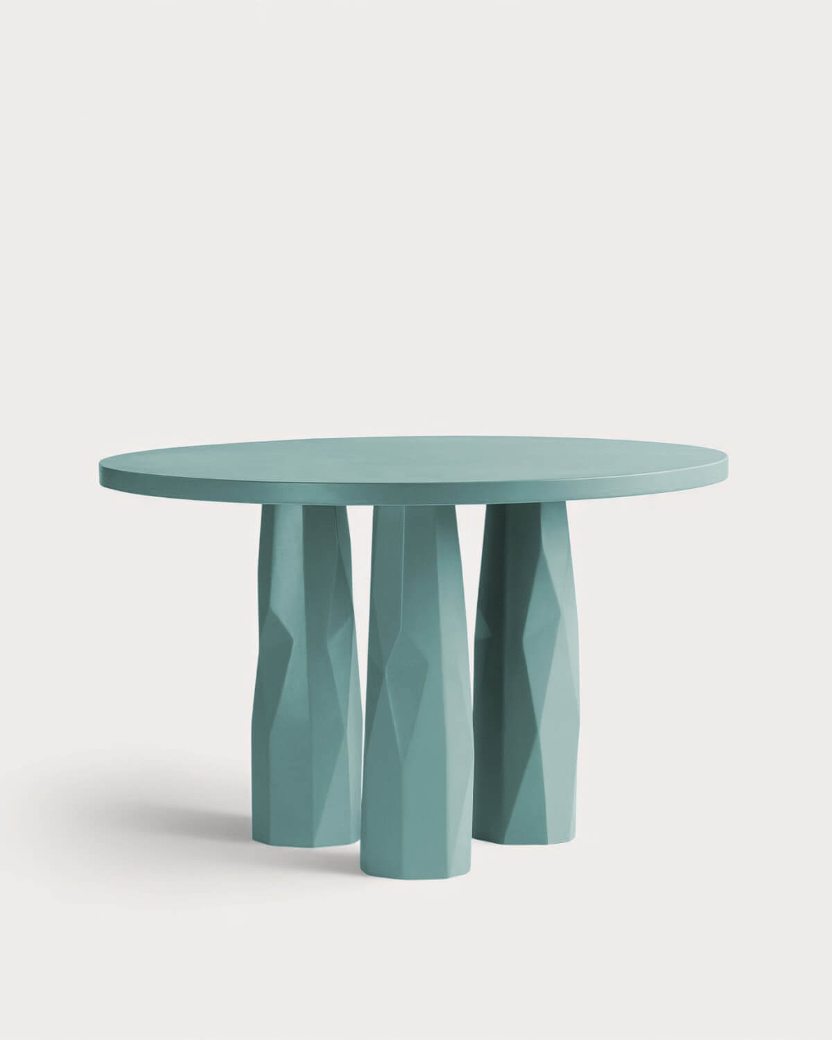 Conjunto de Mesa Redonda de Cimento Rune (Ø120 cm) e 4 Cadeiras de Metal para Exterior Edimbra, imagem de galeria 3