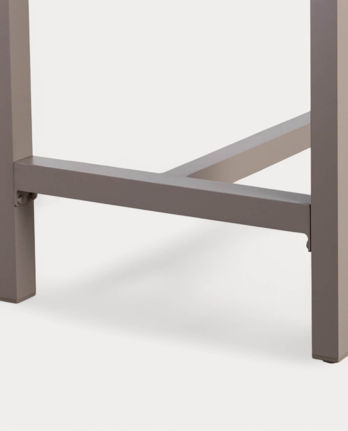 Conjunto de Mesa Alta para Exterior (130x70 cm) e 4 Banquetas Altas de Alumínio Korce, imagem de galeria 9