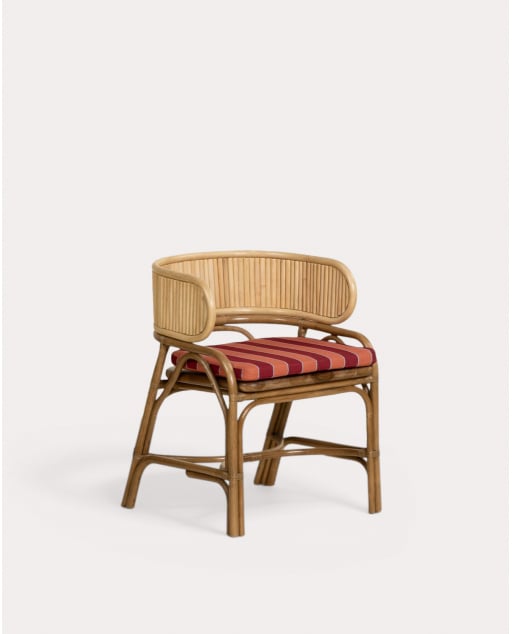 Cadeira de Exterior em Rattan Natural Dozza