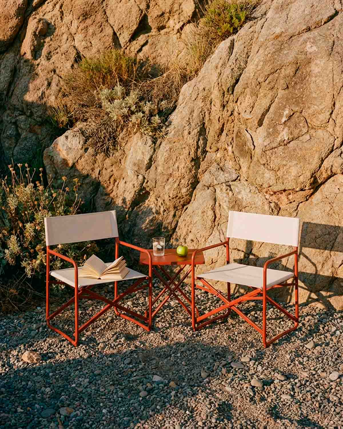 Conjunto de Jardim Dobrável com 2 Poltronas e 1 Mesa Lateral em Metal e Tecido Bowye, imagem de galeria 2