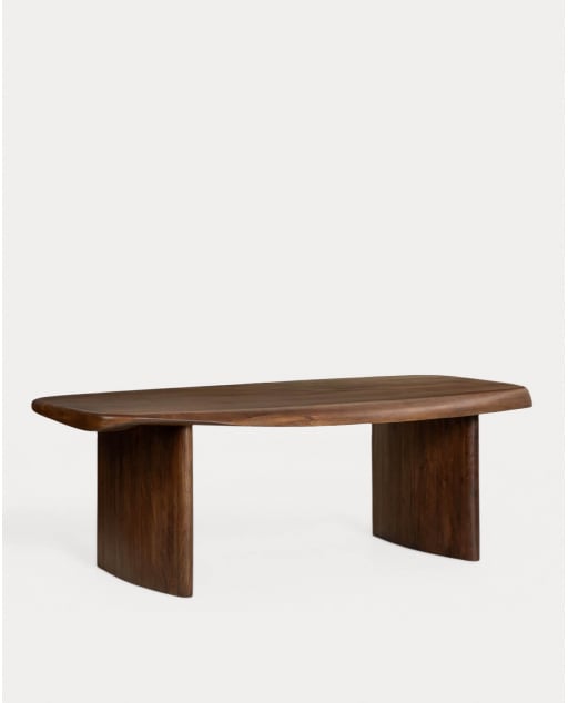 Mesa de jantar retangular 220x110 cm feita de madeira de mangueira Orlean