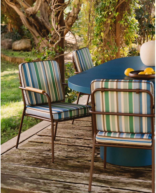 Cadeira de Exterior em Metal e Tecido Edimbra