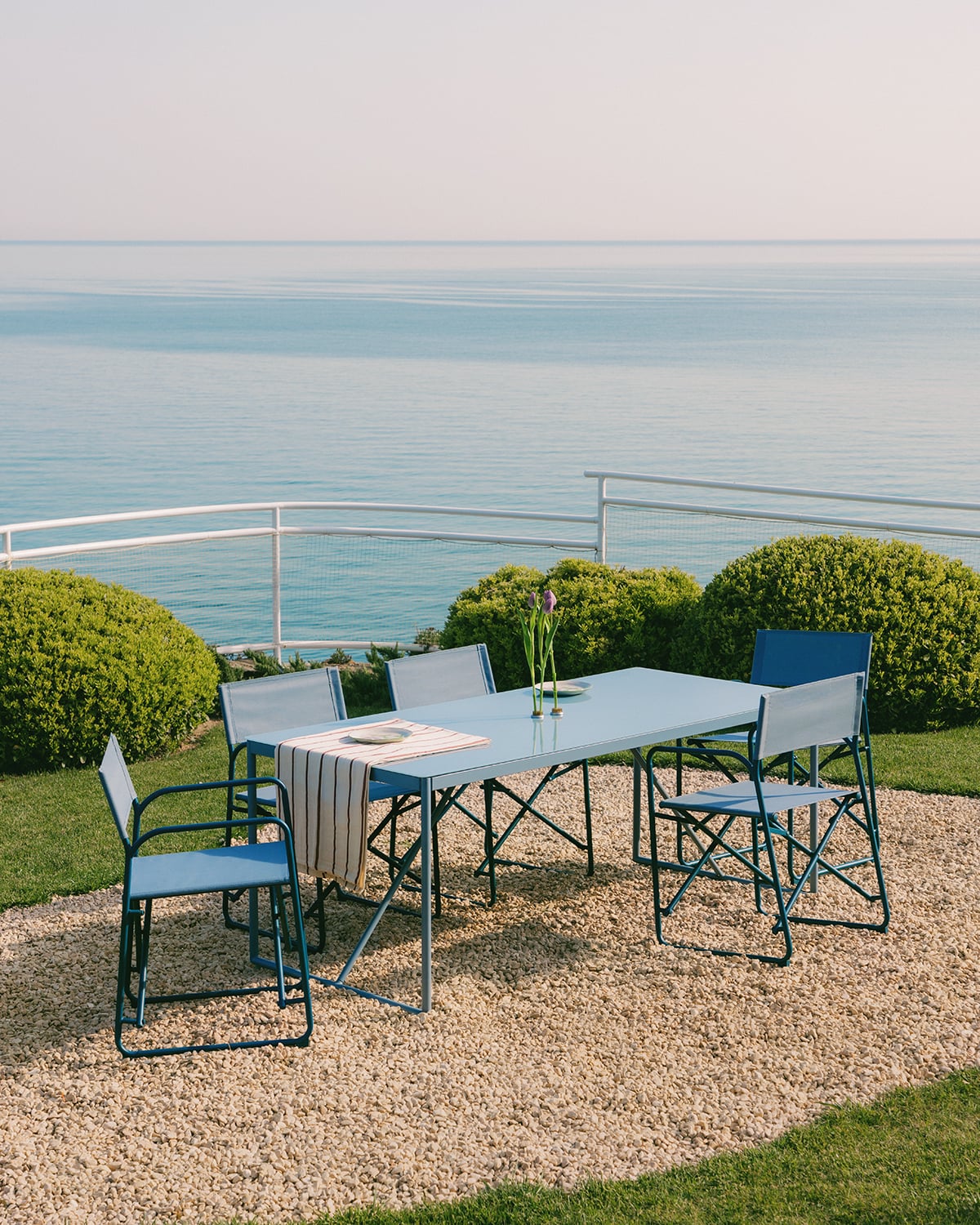 Mesa Retangular para Exterior em Metal e Vidro (185x85 cm) Bowye, imagem de galeria 2