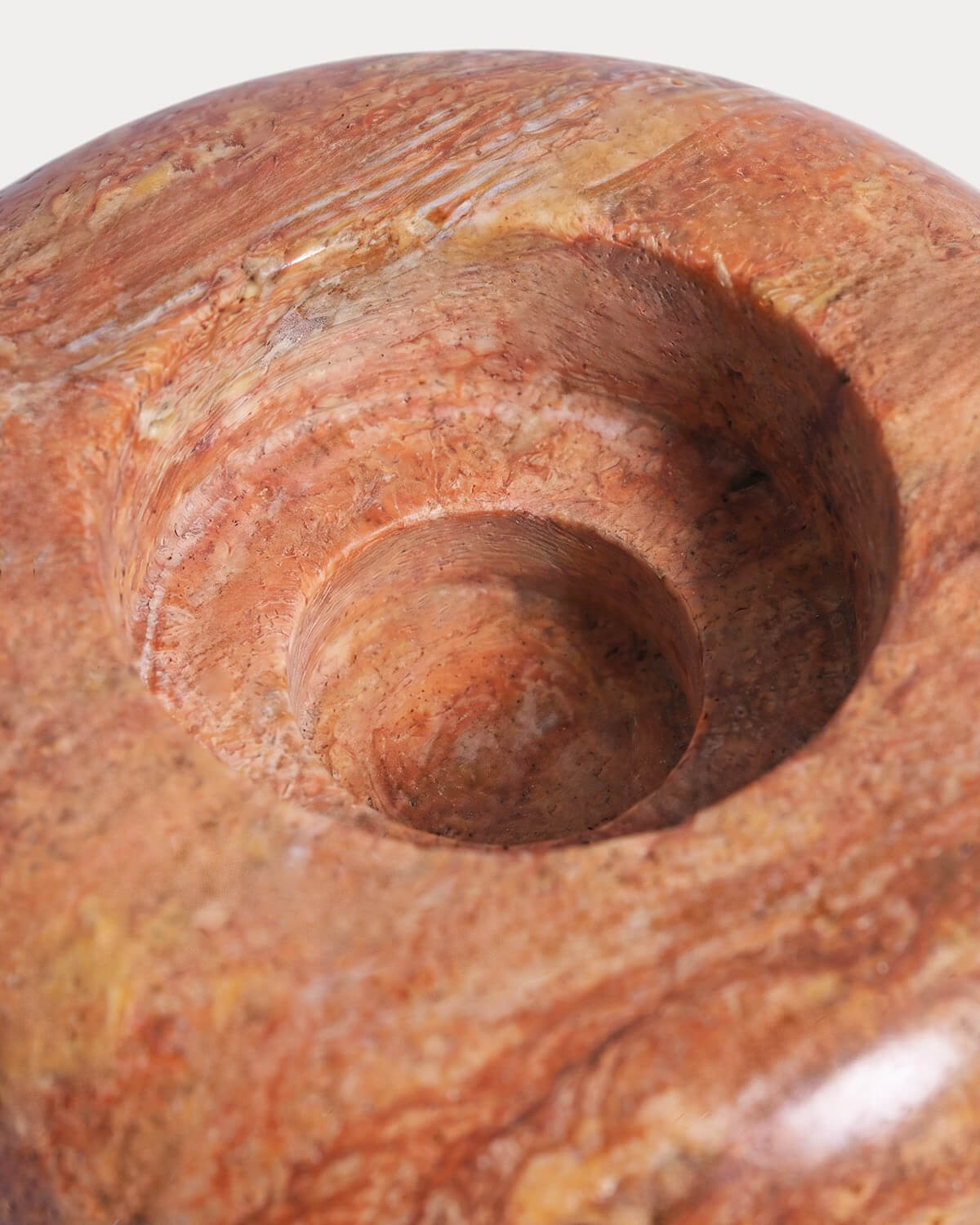 Porta-vela redondo Ø9 cm em mármore Menera, imagem de galeria 6