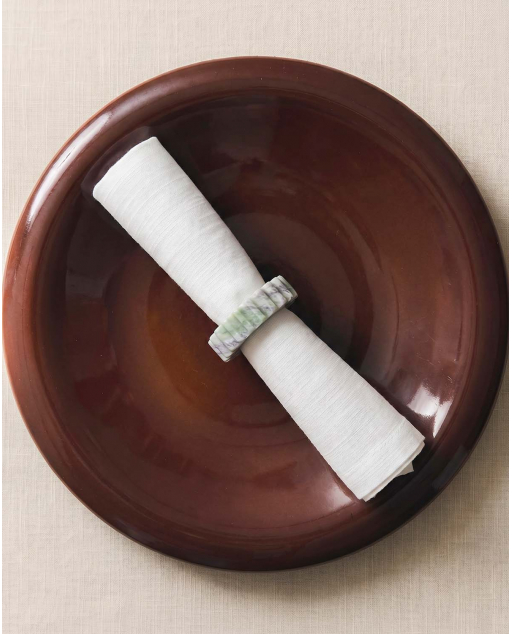 Set de 2 Anéis de Guardanapo de Mármore (Ø5 cm) Neidka