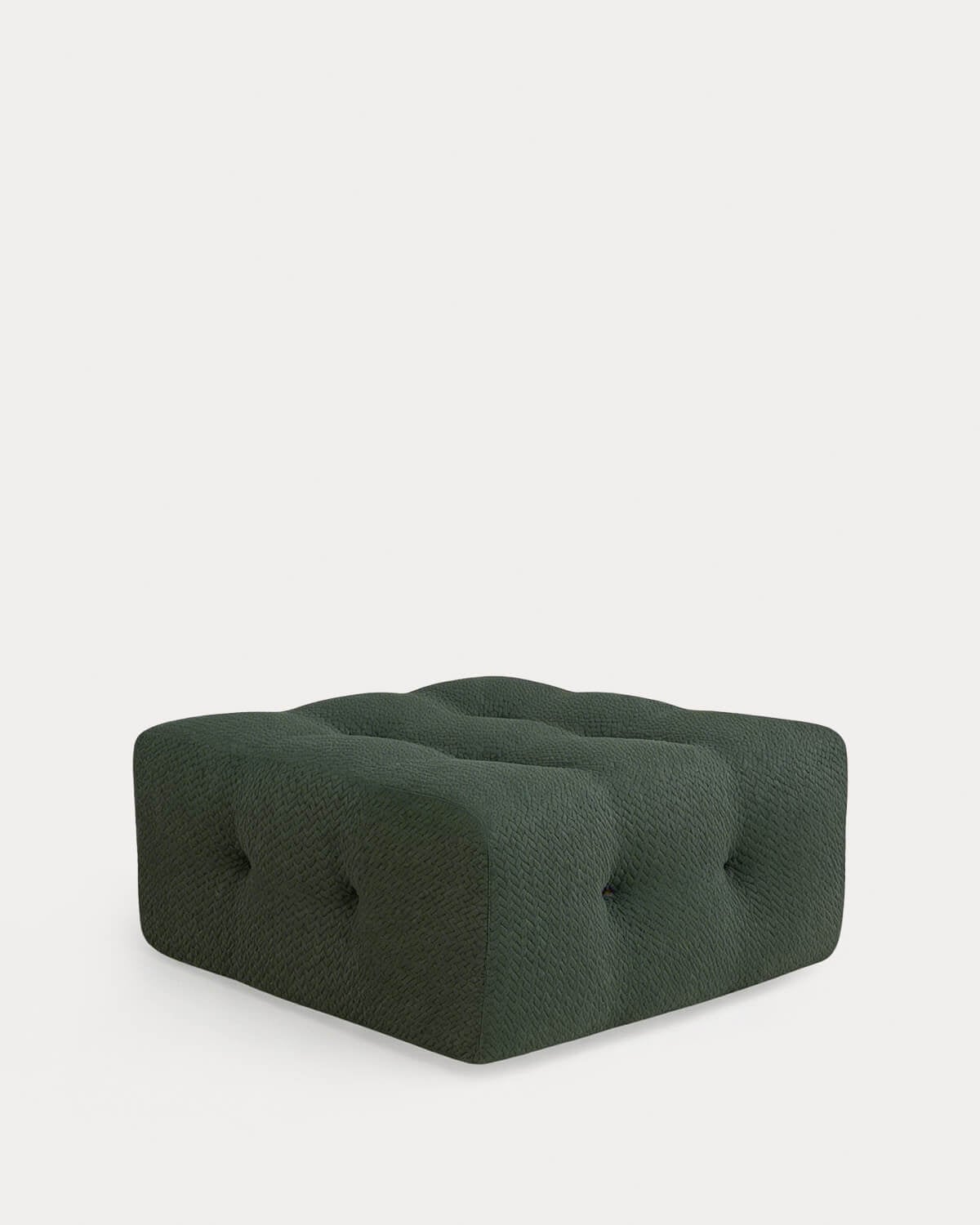 Sofá Modular Embalado a Vácuo 2 Peças com Módulo de Canto, Módulo Central e Módulo puff de Tecido Nahual, imagem de galeria 4