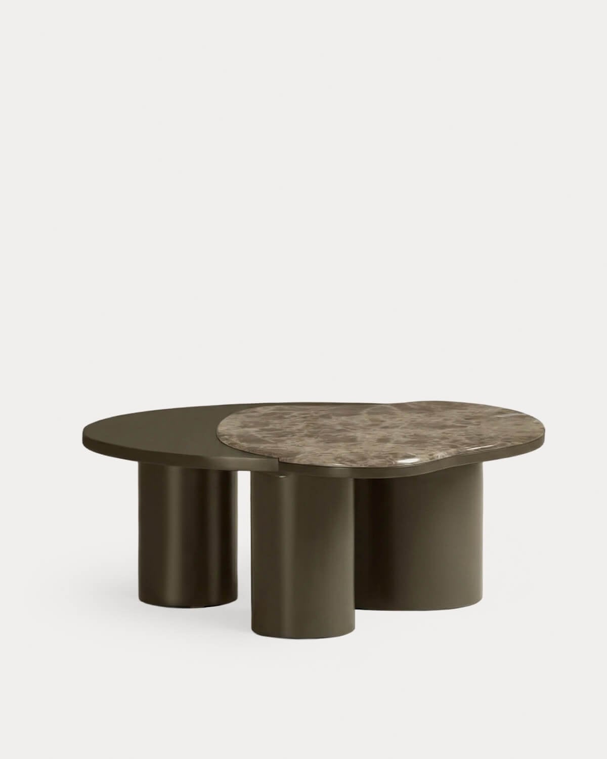 Mesa de Centro em Mármore e Madeira (80x73 cm) Zenia, imagem de galeria 4