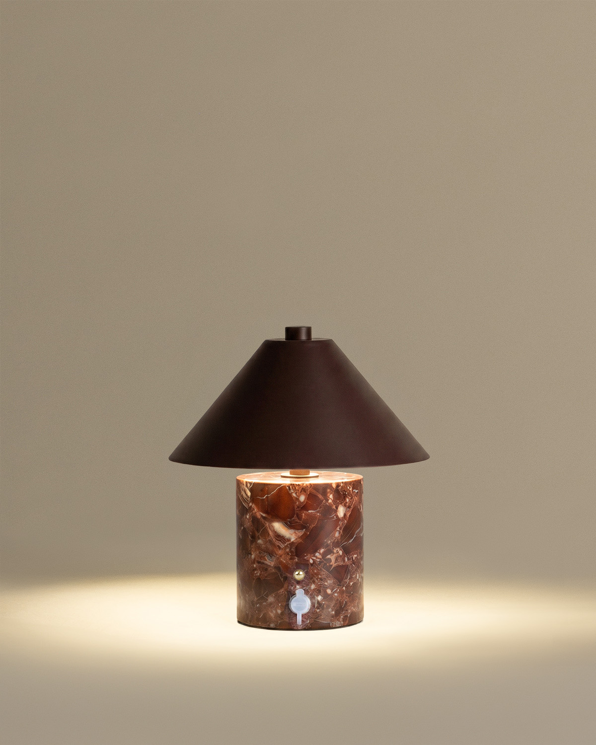 Luminária de Mesa LED sem Fio em Mármore e Metal Obely, imagem de galeria 4