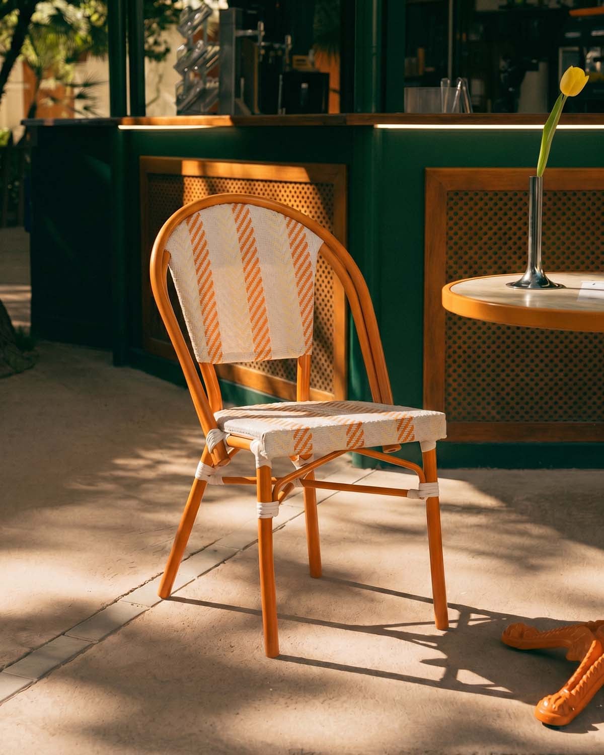 Pack 2 Cadeiras de Exterior em Alumínio e Rattan Sintético Yona Bistro, imagem de galeria 2