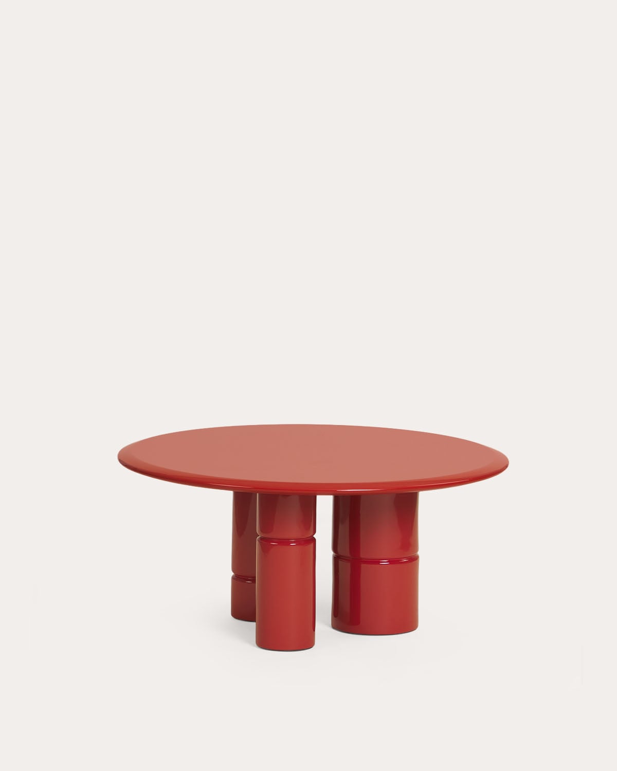 Mesa de Centro Redonda de Madeira (Ø80 cm) Nonila, imagem de galeria 1