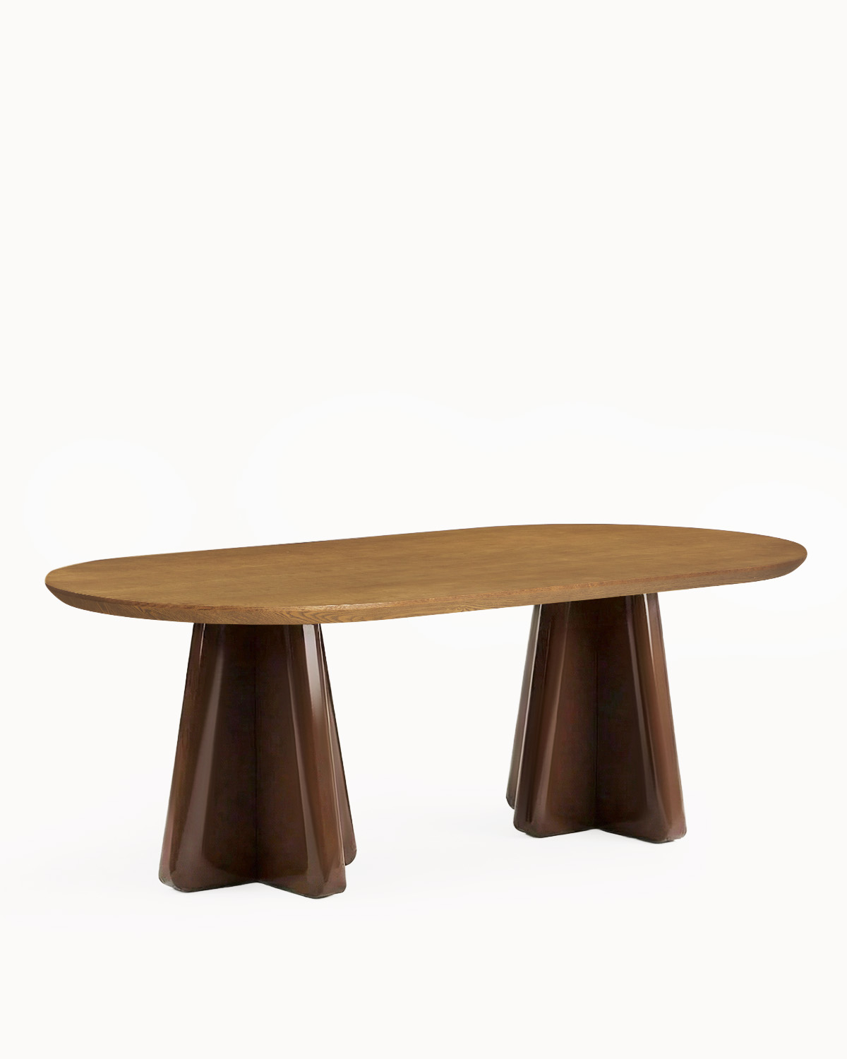 Mesa de Jantar Oval de Madeira (220x110 cm) Roxenna, imagem de galeria 1