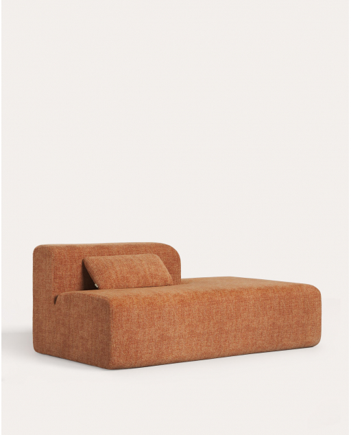 Módulo de Chaise Longue Direito em Tecido Embalado a Vácuo para Sofá Modular Rhys