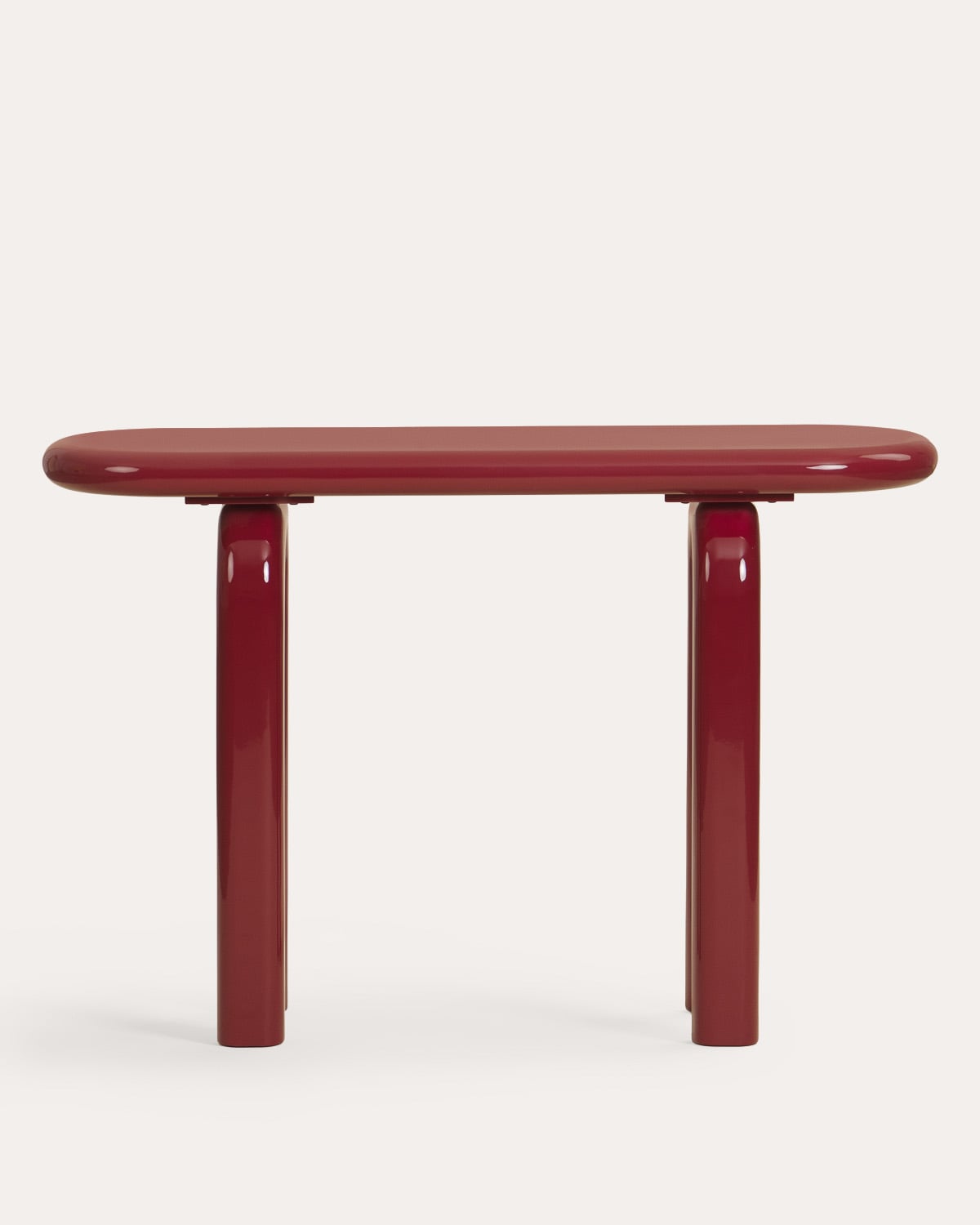 Console oval de 120x35 cm em madeira de Gilber, imagem de galeria 5