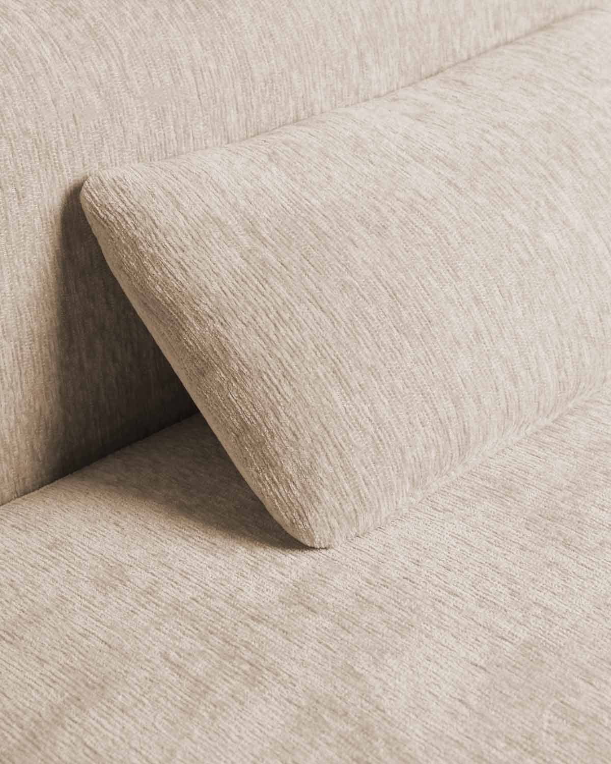Set de sofá modular de 6 peças embalado a vácuo, com chaise longue, módulos de canto, central e pufe de tecido Rhys, imagem de galeria 6