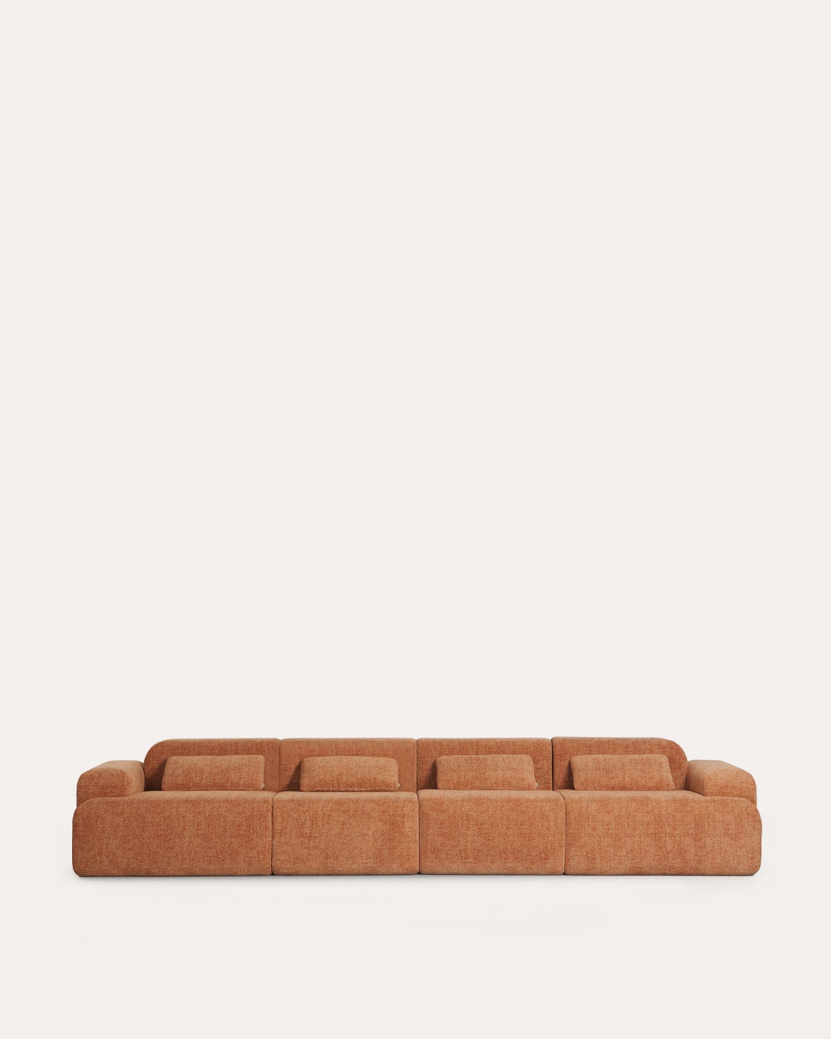 Conjunto de Sofá Modular Embalado a Vácuo 4 peças com 2 Módulos de Canto e 2 Módulos Centrais em Tecido Rhys, imagem de galeria 1