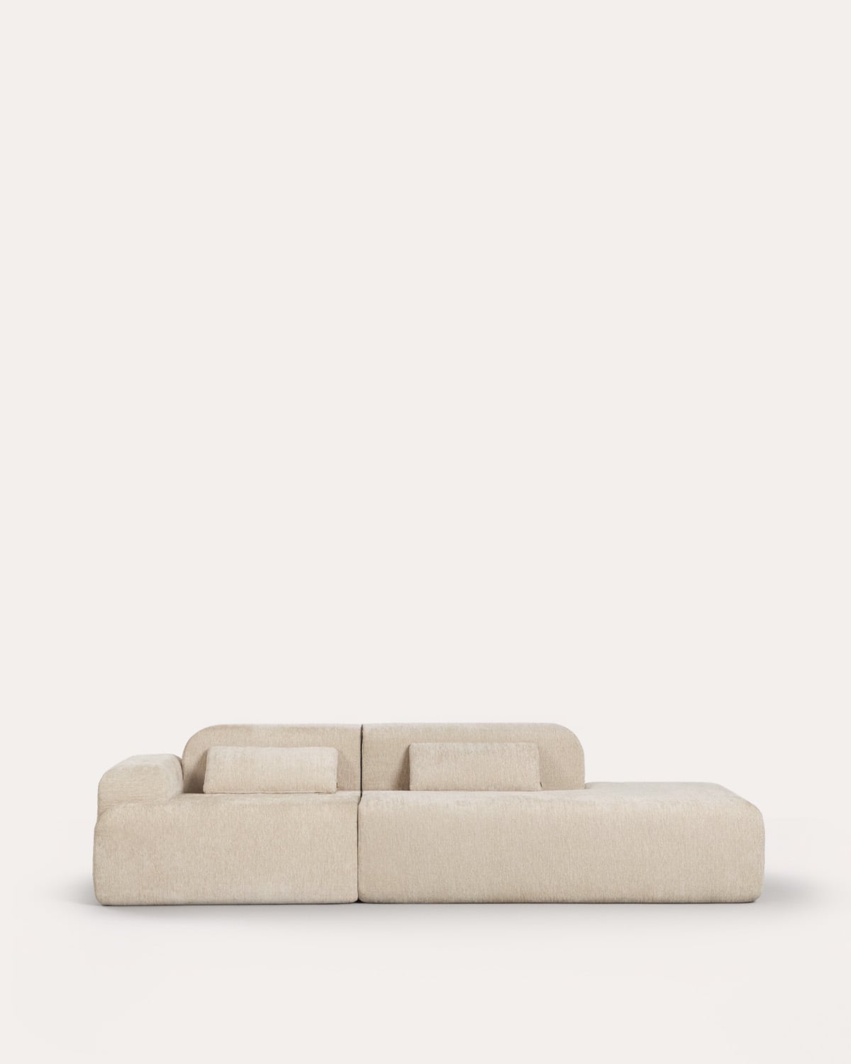 Sofá Modular de 2 Peças Embalado a Vácuo com Módulo de Chaise Longue e Módulo de Canto em Tecido Rhys, imagem de galeria 1