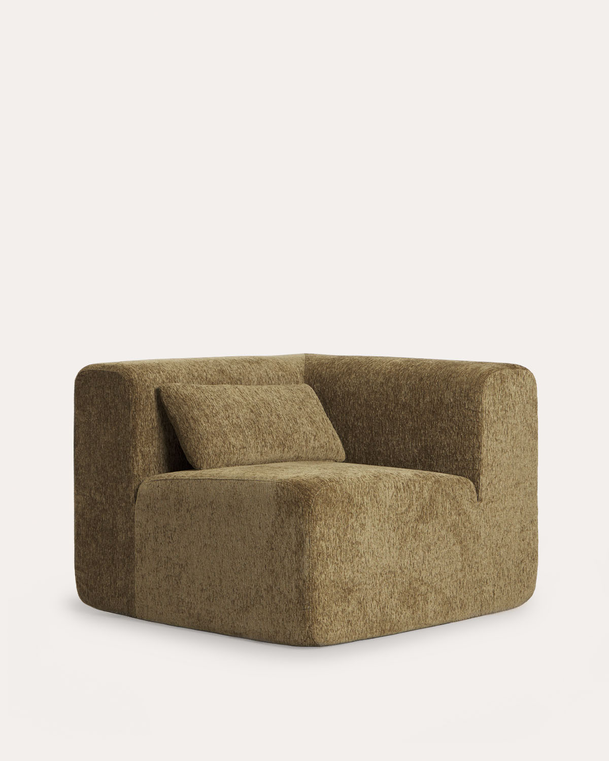 Sofá modular embalado a vácuo com 3 peças, 2 módulos chaise longue e módulo de canto em tecido Rhys, imagem de galeria 4