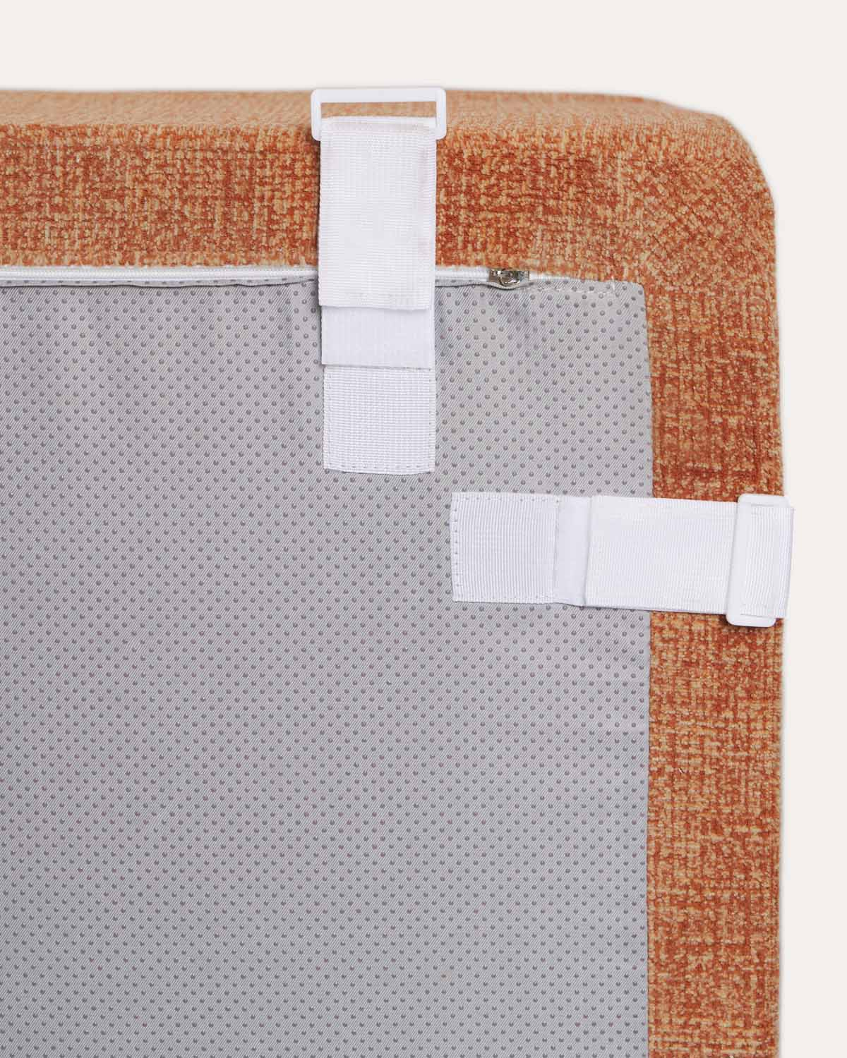 Sofá modular embalado a vácuo com 4 peças, módulos de canto, módulo central e módulo chaise longue em tecido Rhys, imagem de galeria 10