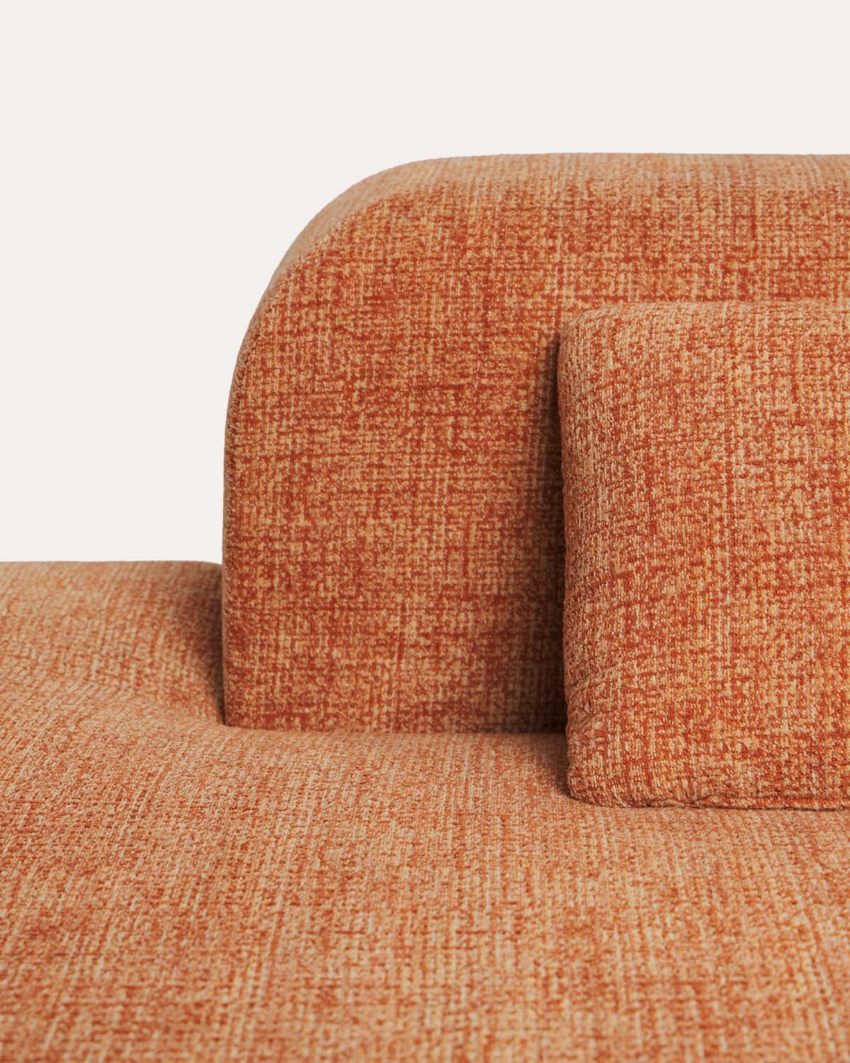 Sofá Modular de 3 Peças Embalado a Vácuo com 2 Módulos de Chaise Longue e Módulo Central em Tecido Rhys, imagem de galeria 5