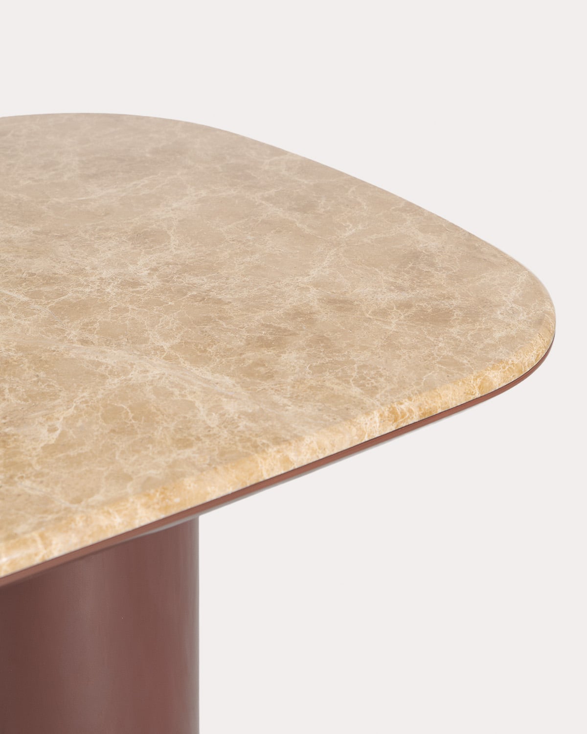Mesa de jantar retangular 220x100 cm feita de mármore e madeira Basty, imagem de galeria 4