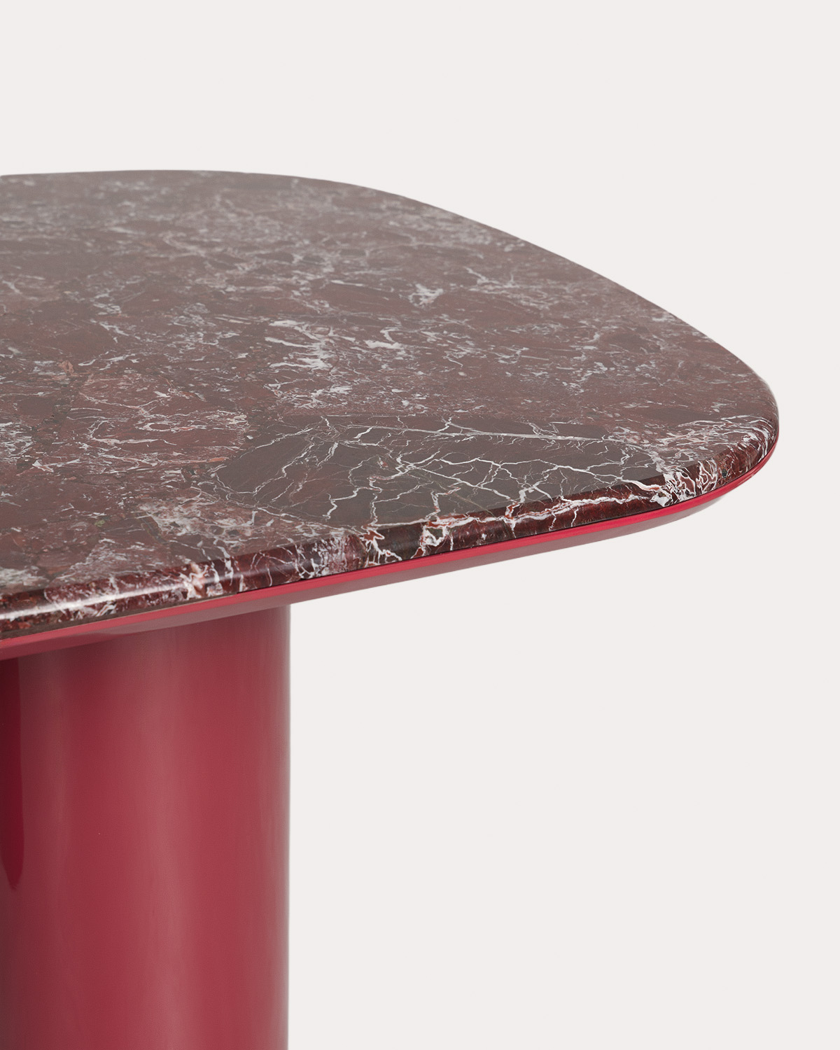 Mesa de jantar retangular 220x100 cm feita de mármore e madeira Basty, imagem de galeria 6