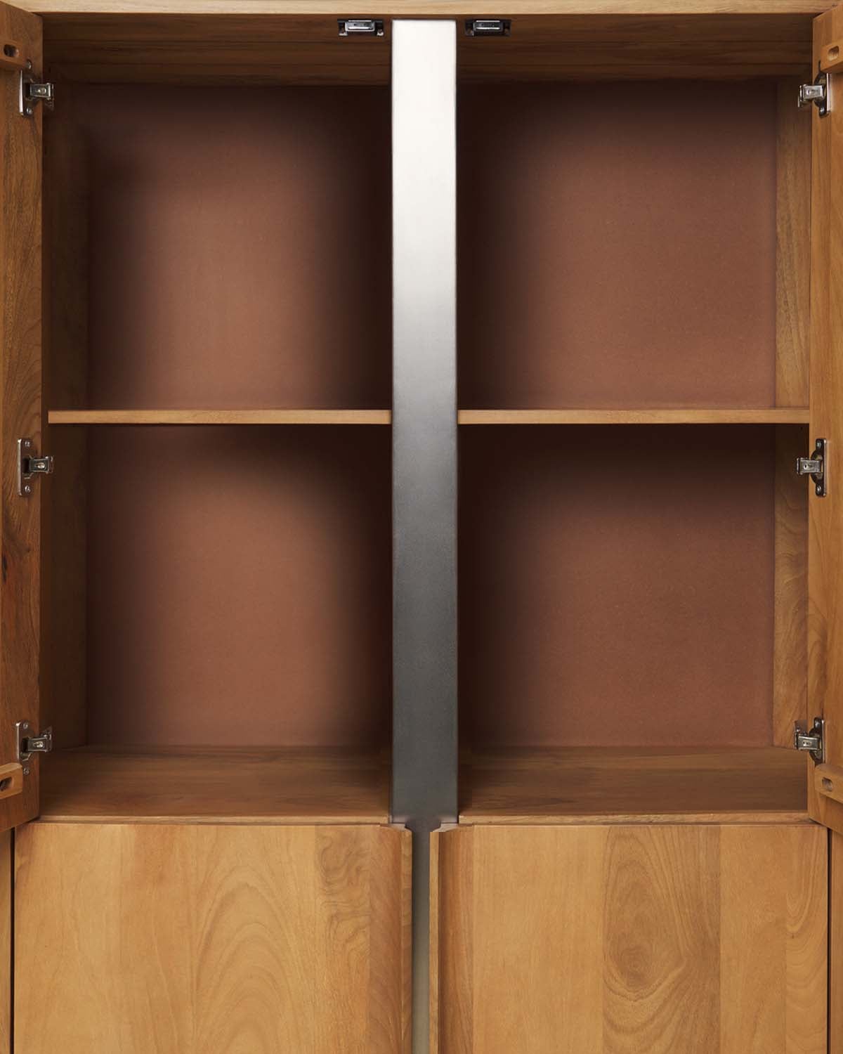 Guarda-Roupa de 4 Portas em Madeira de Mangueira e Metal Mhuan, imagem de galeria 6
