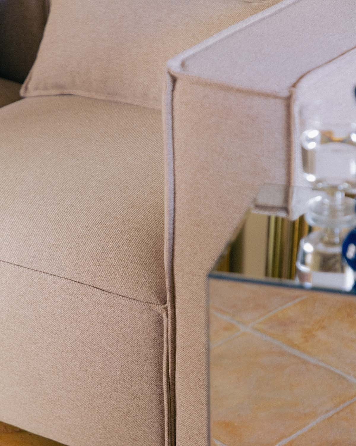 Sofá modular de 3 peças com 2 poltronas de canto em tecido Kilhe, imagem de galeria 3