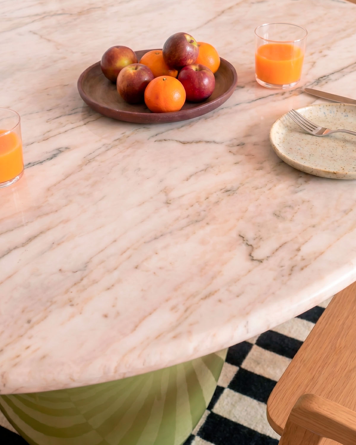 Mesa de jantar redonda em cimento Uxue, imagem de galeria 3