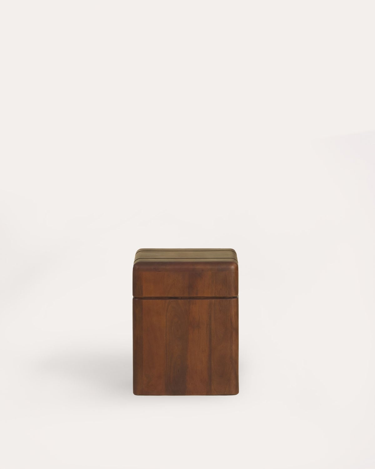 Mesa lateral quadrada 40x40 cm feita de madeira de mangueira Thalia, imagem de galeria 2